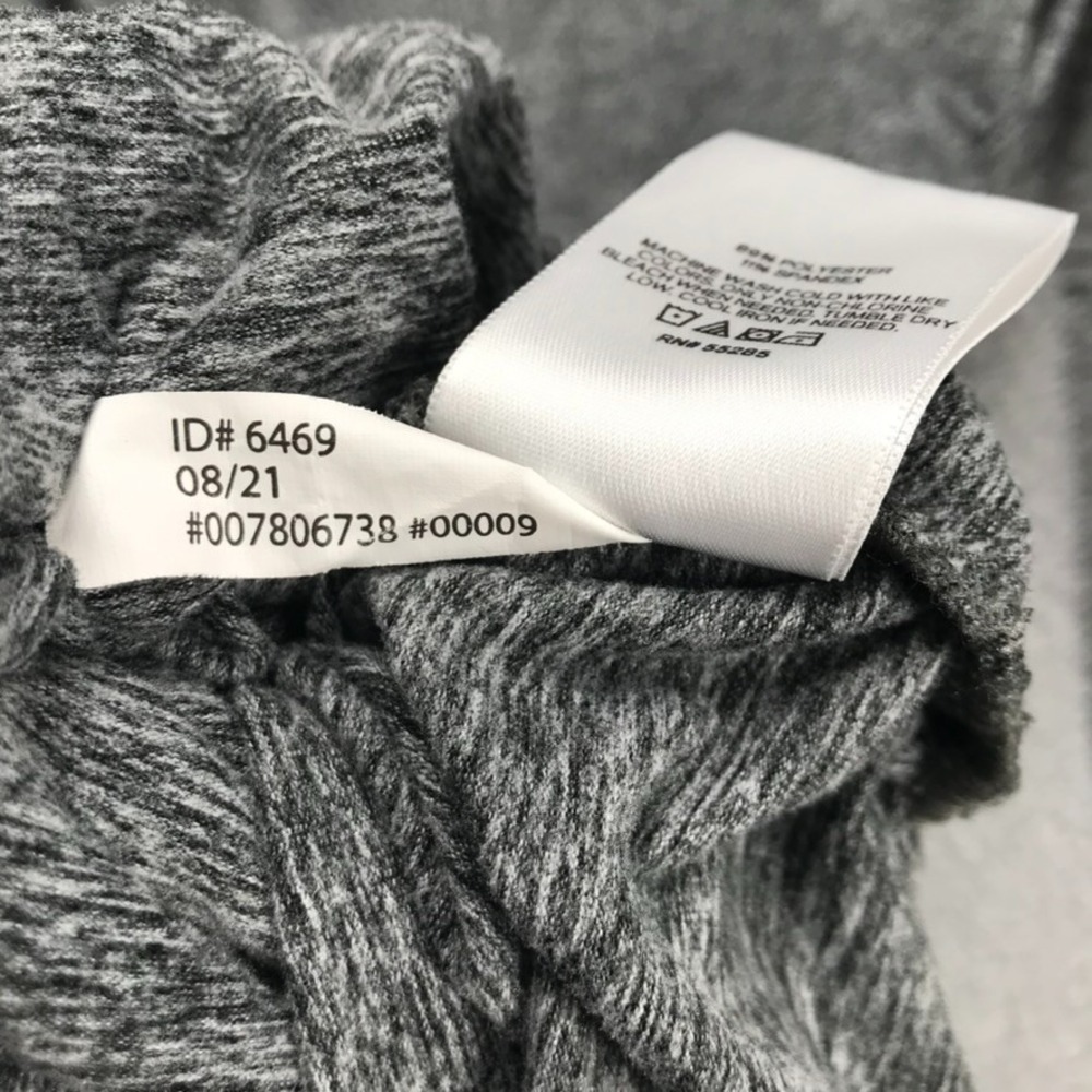 EXPRESS Dress Womens Size‎ SMALL Body Contour Heather Gray Long Sleeve Faux Wrap - Picture 5 of 10